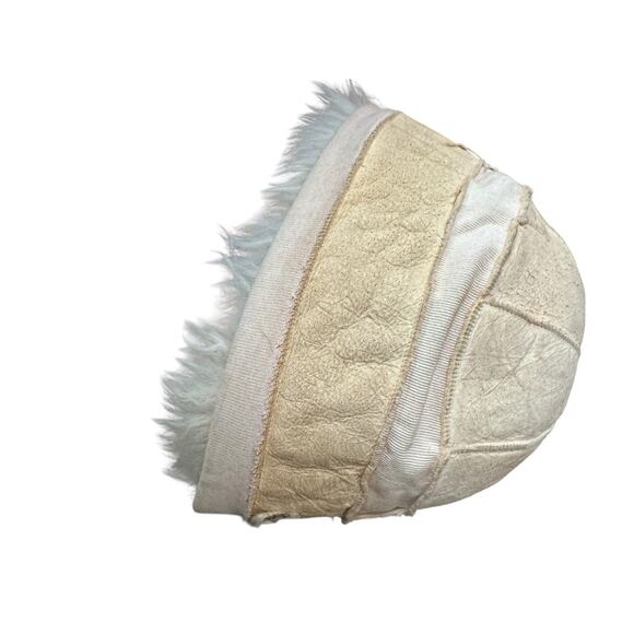 VTG Dyed Tuscan Lamb Fur Winter Hat Made Fur Origin In Italy Snowman Skiing - Picture 9 of 9